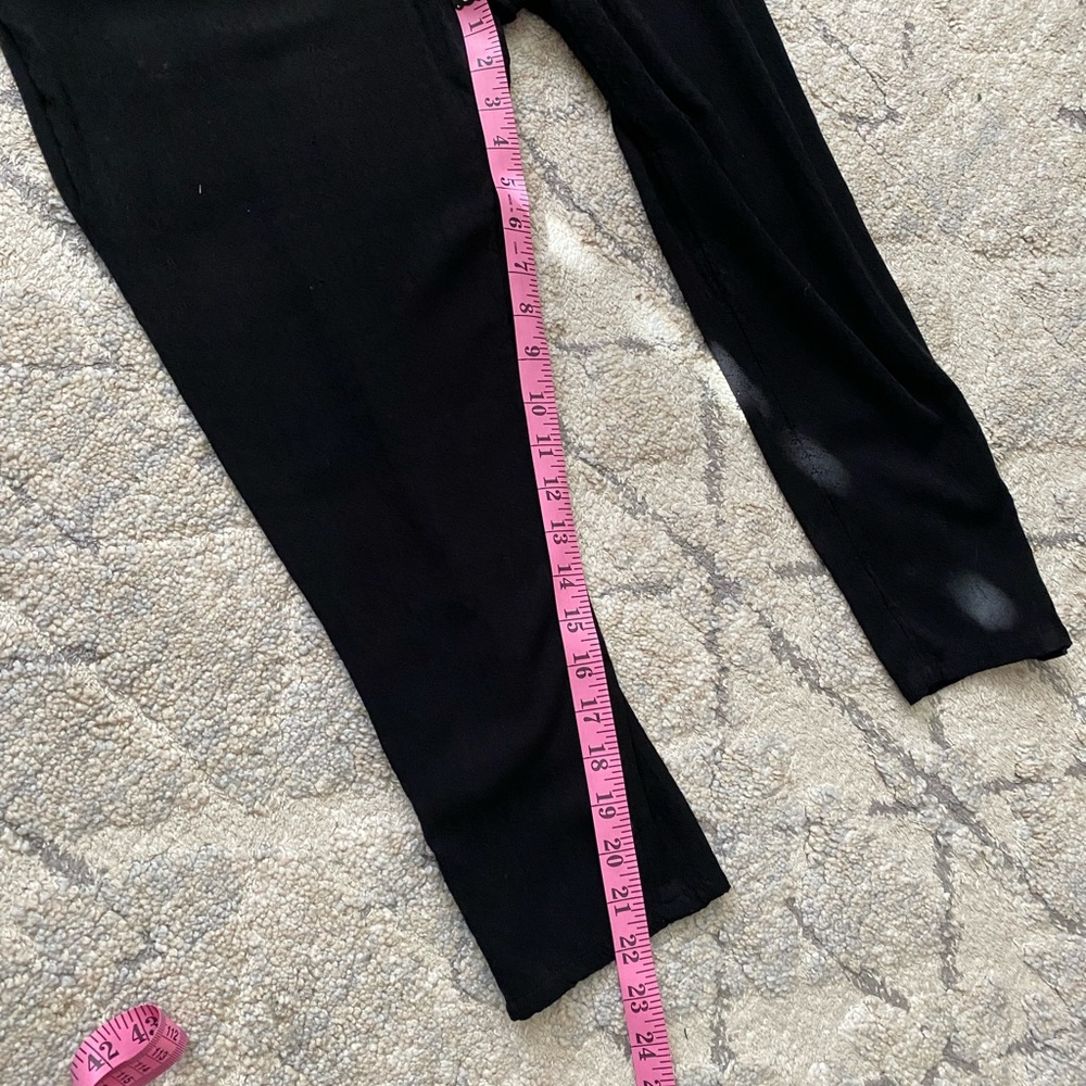 Anthropologie Black Ankle Cropped Jumpsuit - Picture 7 of 14